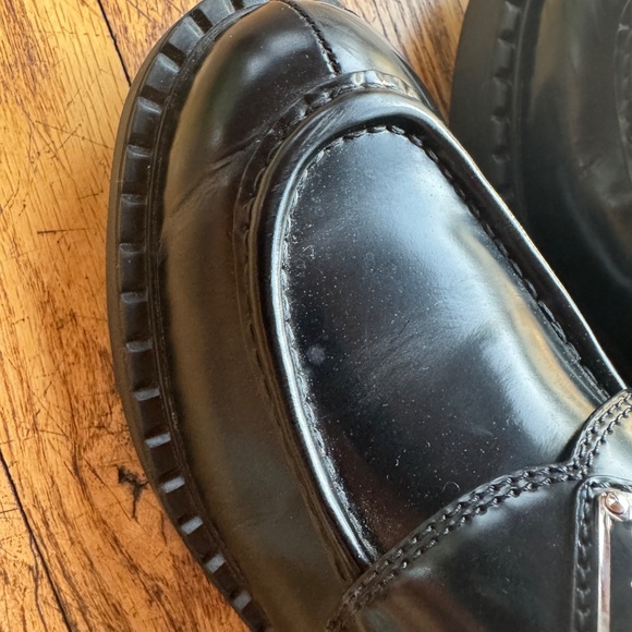 Prada platform leather loafers size 37.5 - Picture 13 of 14